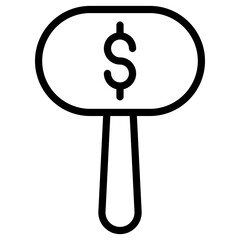 Sticker - auction price icon