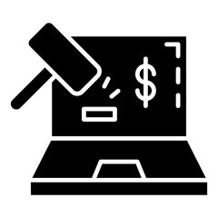 Sticker - electronic auction icon