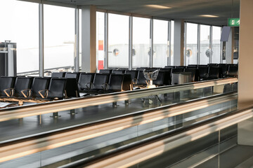 Poster - Waiting area with seats in airport terminal