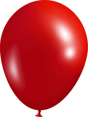 3D red balloon