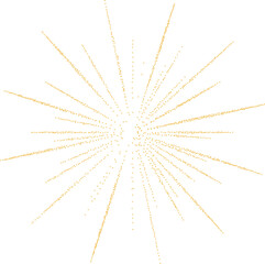 Wall Mural - gold festive firework