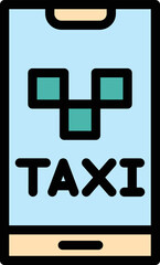 Taxi Vector Icon Design Illustration