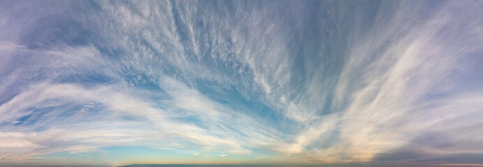 Wall Mural - fantastic clouds at sunrise