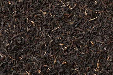 Sticker - Golden Garden Estate Ceylon dried Tea leaves close up full frame as background