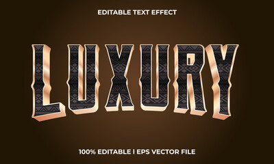 Poster - luxury text effect editable modern lettering typography font style, gold 3d text for tittle.