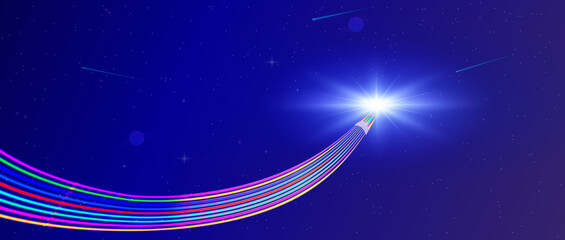 Wall Mural - fly to the future