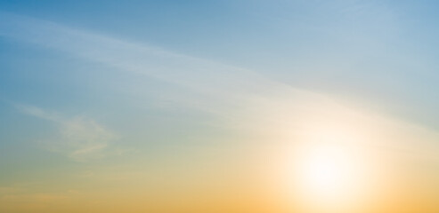 sunset sky with clouds