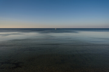 Wall Mural - Calm sea in Italy.