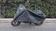 tarpaulin to cover the motorcycle and protect it from the cold in winter and from the sun in summer - universal rain cover