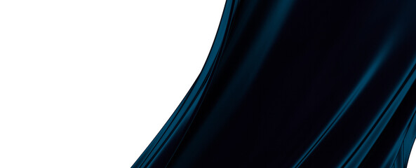 Poster - Abstract blue waves background.3d Rendering.