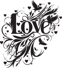 Wall Mural - Love logo