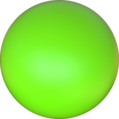 Green Sphere Geometric 3D Render Basic Shape