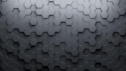 Aufkleber - Modern geometric background. Hexagon background. Abstract 3d