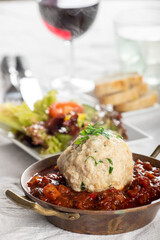 Poster - goulash with a bread dumpling