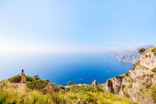 path of the gods in amalfi coast italy