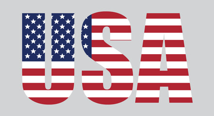 Wall Mural - Vector USA Flag. American Flag Symbol.Icon For Website Or Mobile App