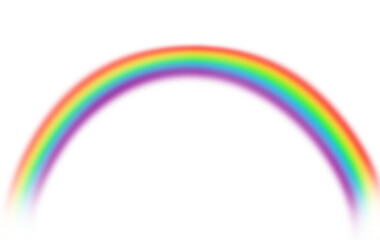 isolated curved rainbow element
