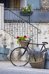 Poster - still life with bicycle in Provence, France