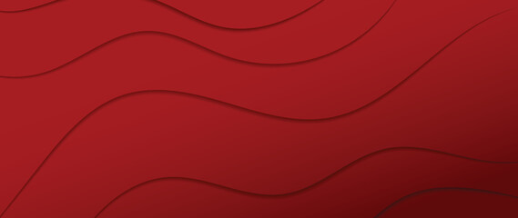 Abstract red gradient background vector. Modern style wallpaper design with organic shapes, lines, waves, curve. Illustration for Chinese New Year, ads, sale banner, business and packaging design.