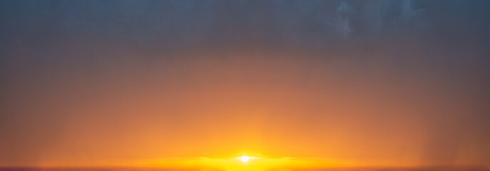 Wall Mural - fantastic clouds at sunrise