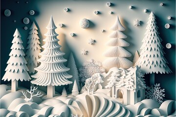 Wall Mural - Digital illustration about Christmas imagery.