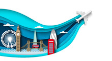 London Travel Vector England City Skyline Poster