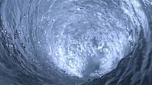 Super Slow Motion Of Water In A Whirlpool. High Quality FullHD Footage