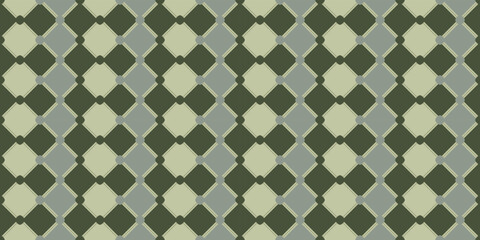 Poster - Pea rhombuses with diagonal tiles. Vector decor and print, stylish design of seamless surfaces.