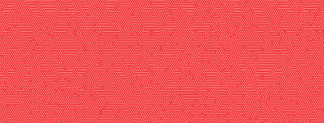 Abstract background with maze pattern in pink colors