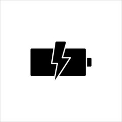 Wall Mural - Lightning, electric power vector logo design element. Energy and thunder electricity symbol concept.