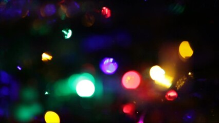 Wall Mural - blurred christmas lights