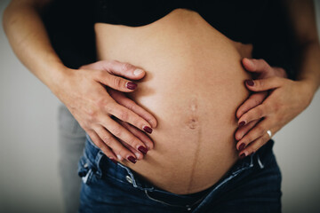 Wall Mural - belly of woman