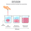 Diffusion the scientific phenomenon of a mixture