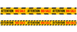 © Anna Kalamatskaya - Big sale Warning tapes set. Vector illustration. Yellow security warning tapes set.