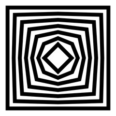 Fototapete - Geometric art shape. PNG with transparent background