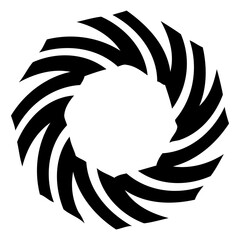 Fototapete - Geometric art shape. PNG with transparent background