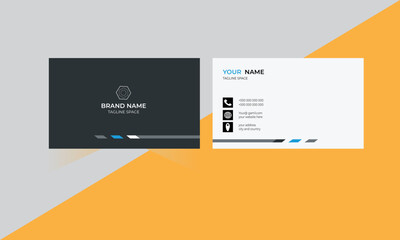 modern creative business card template, developer designer visiting card design clean business card 