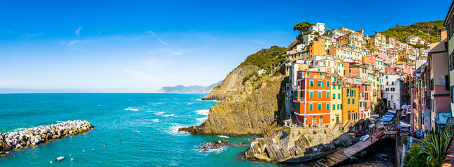 Poster - famous old town of Riomaggiore in italy