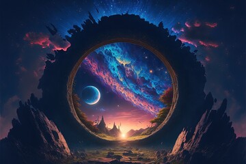 space portal to another world