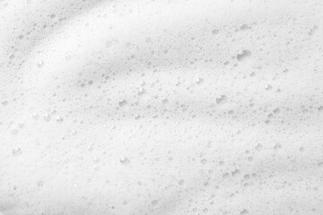 Poster - Fluffy soap foam as background, top view