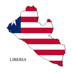 Liberia map vector illustration. Global economy. Famous country. Western Africa. Africa.