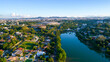 © Pedro - Aerial view of Lagoa da Pampulha in Minas Gerais, Belo Horizonte.