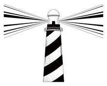 Nautical Lighthouse Sketch