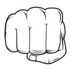 Poster - hand fist front