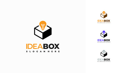 Wall Mural - Idea Box Logo designs concept vector, Inspiration Box template logo