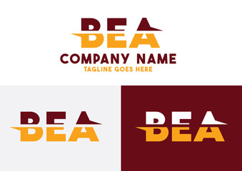 Letter BEA logo design vector template, BEA logo