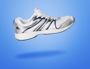 Modern sport sneaker shoe on background