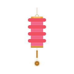 Sticker - pink chinese lamp