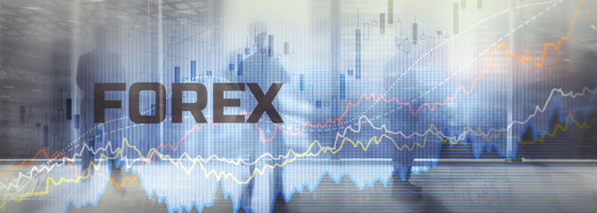 Poster - Forex Trading Traders. Financial Investment concept. Website Banner