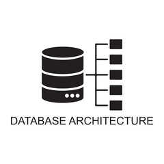 database architecture icon , storage icon